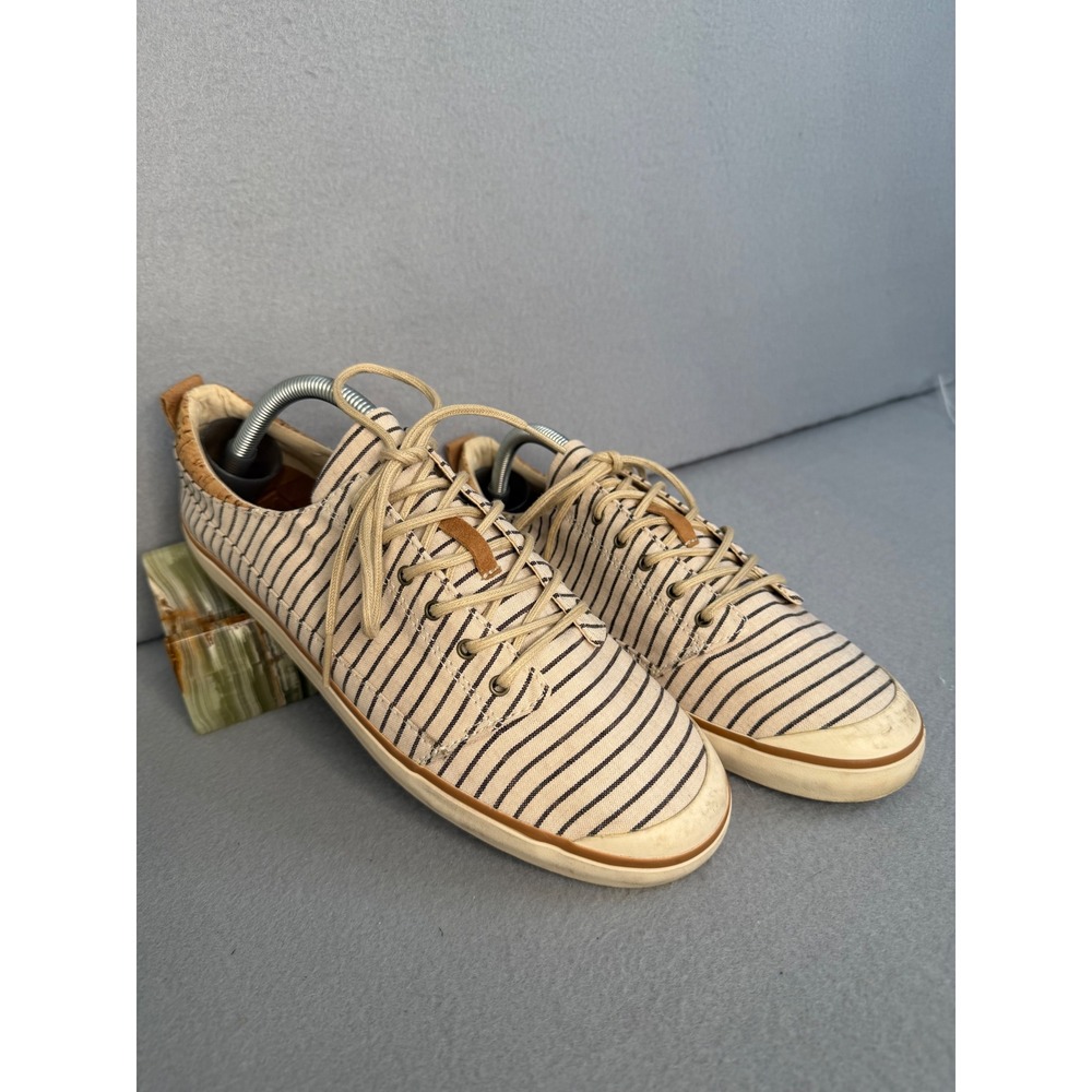 Reef Walled Low TX Cream Stripes Womens Sneakers RF008286 Size 10 Casual Shoes - Picture 2 of 8